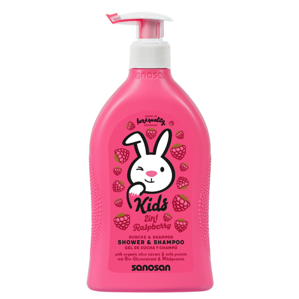 sanosan Kids Shower & Shampoo Raspberry 400ml